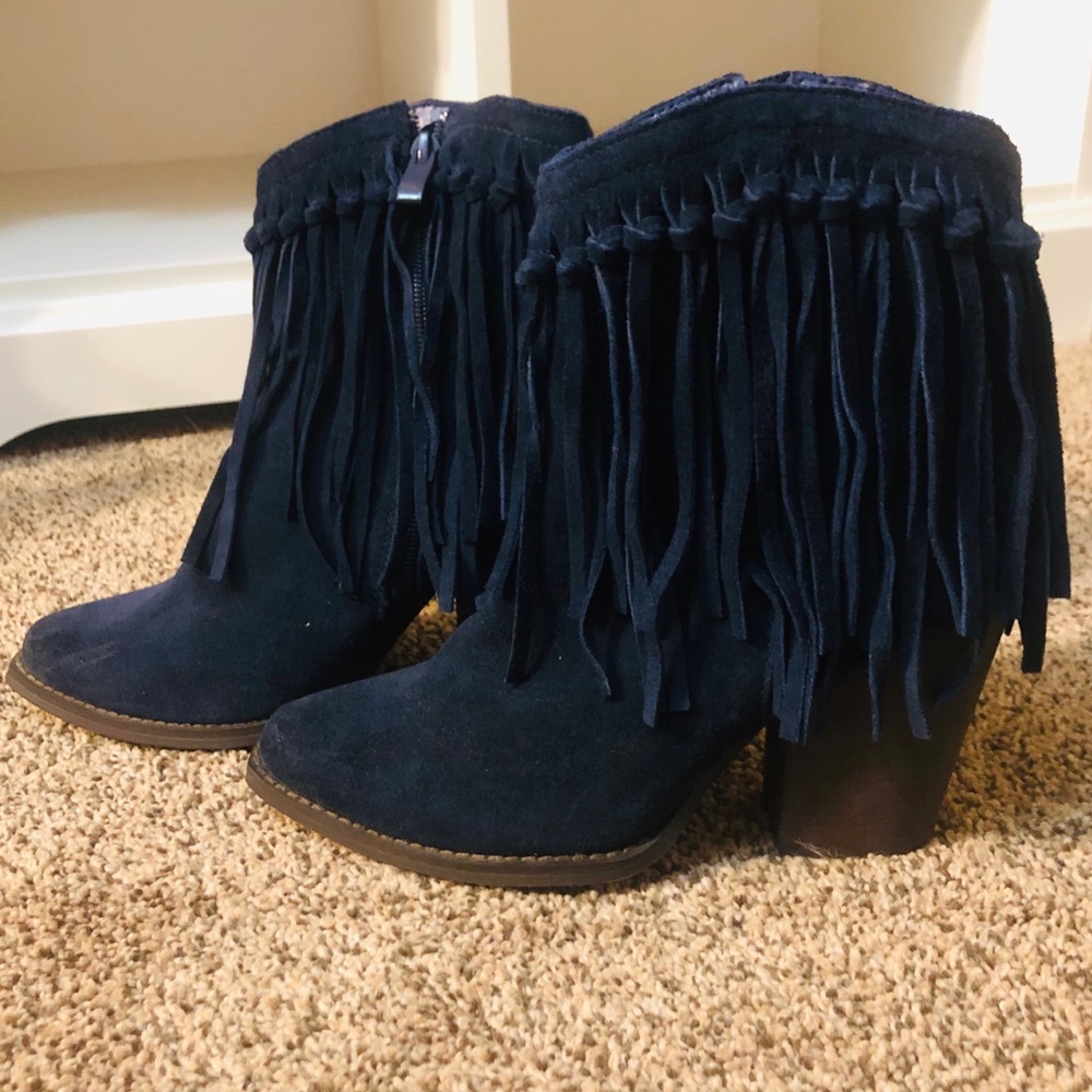 Volatile Fringe Booties